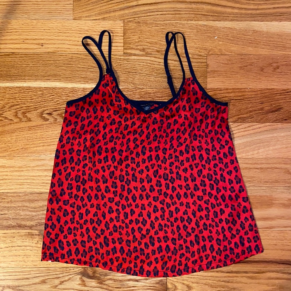 NWOT Tommy Hilfiger XXS Cheetah Print Top